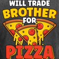 thumbnail image 3 of CafePress - Will Trade Brother For Pizza L Long Sleeve T Shirt - Long Sleeve Dark T-Shirt, 3 of 4