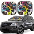 thumbnail image 1 of Saiise Colorful Pug for Foldable Car Sun Shades (2-Pack) Offer Sun Protection with an Easy-fold Design for Convenient Windshield Shading-Large, 1 of 6