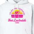 thumbnail image 3 of Inktastic Summer Enjoy the Sunshine Fort Lauderdale Florida in Pink Adult Hoodie Sweatshirt, 3 of 4