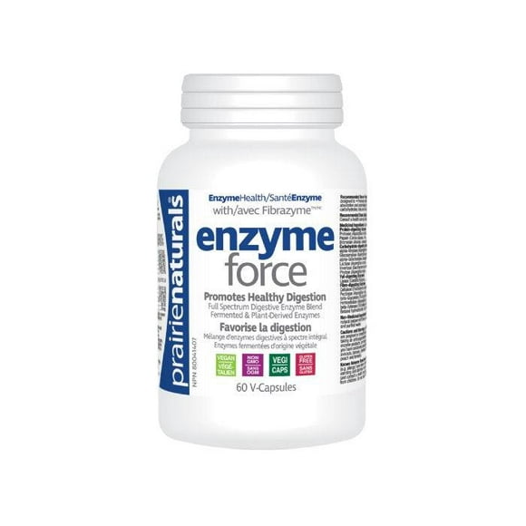 Prairie Naturals - Enzyme Force - vCaps, 60 Capsules | Multiple Flavours