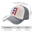 thumbnail image 3 of Half Mexican Half America Distressed Baseball Cap Dad Hats for Men Women Vintage Trucker Hat Low Profile Ball Caps, 3 of 7