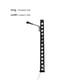 thumbnail image 3 of Lámpara de vía férrea Bearachild de una sola cabeza escalera ligera farolas LED de Metal Negro, 3 of 6