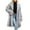 Silver, variant on Gfyviroh Women's Faux Fur Coats Plush Cozy Winter Warm Mid-length Coats Long Sleeve Open Front Trendy Jackets