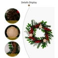 thumbnail image 5 of Christmas Decorations Christmas Balls Red Fruit Green Leaf Pinecone Wreaths Window Decorations Door Hanging Wreaths, 5 of 5