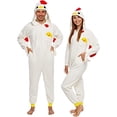 thumbnail image 1 of Silver Lilly Pyjama Animal - Costume de Poulet Adulte - Cosplay de Coq (Grand) Beige, 1 of 6