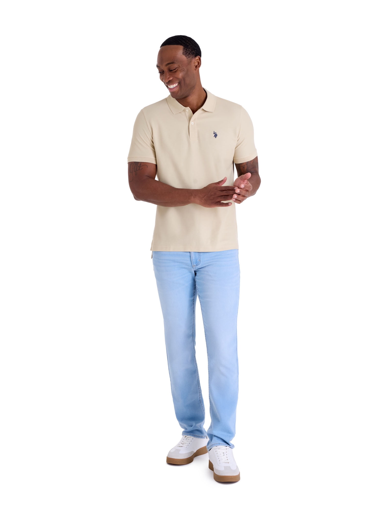 U.S. Polo Assn. Men's Performance Pique Polo Shirt