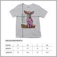 thumbnail image 5 of Tee Hunt in My Mind I'm Six Foot Five Youth T-Shirt Dean Russo Chihuahua Kids, Gray, Large, 5 of 5