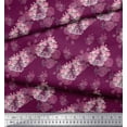thumbnail image 3 of Soimoi Pink Viscose Chiffon Fabric Cage & Roses Floral Print Fabric by Yard 42 Inch Wide, 3 of 6