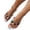 White, variant on Slide Sandals Women Soft Sole Non Slip Rhinestone Boho Vintage Comfortable Flip Flops Leather Casual Lightweight Breathable Walking Shoes White 41(US-8.5)