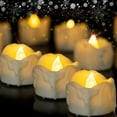 thumbnail image 1 of SIN Flameless Tealights Candles with Timer,12 Pack Small Bulk Votive Flickering Battery Operated LED Tea Light Lamp ，Warm White, 1 of 7