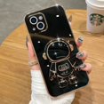thumbnail image 2 of Para Samsung S8 S8P s9 s9p S10 lite S20 Ultra S21 Note 8 9 10 plus 20 20P M11 M31 M40S M60S M80S Astronauta Negro Funda De TPU Suave, 2 of 4