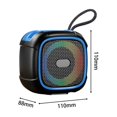 thumbnail image 2 of Portable BT Speaker with Rbg Colorful Light for Party Family Gathering -Blue-, 2 of 5