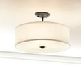 thumbnail image 6 of 43675BK Kichler Lighting Shailene - 3 light Semi-Flush Mount - 14 inches wide-Black Finish, 6 of 9