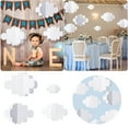 3D Cloud Decorations White Hanging Clouds For Ceiling Cloud Party