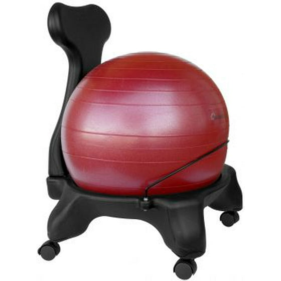Isokinetics Inc Balance Exercise Ball Chair Standard Or Tall Boy Exclusive Frame Height Choice Of Color Office Size 60mm 2 5 Wheels