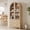 Oak, variant on 71" Tall Arched Kitchen Pantry, Kitchens Pantry Storage Cabinet with 2 Large Drawers and Adjustable Shelves, Modern Farmhouse Versatile Cupboard for Kitchen, Dining Room, Bathroom, White