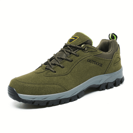 

ZHSHANTCHDQ Durable anti-skid Men‘s PLUS SIZE Lace Up Hiking Shoes - Comfy for Hunting Camping Trekking - Ideal for Outdoor Adventures