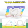thumbnail image 5 of for Samsung Galaxy Tab A9 8.7" 2023 SM-X110 / SM-X115, 3 in 1 Rugged Cover with Pencil Holder Handle Grip 360 Rotating Kickstand Case Kids for Samsung Galaxy Tab A9 8.7 inch 2023, Rainbowpink, 5 of 5