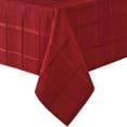 thumbnail image 4 of Newbridge Scarlet Red Elegance Plaid 60 x 84 inch Oval Fabric Dining Room Party Tablecloth, 4 of 4