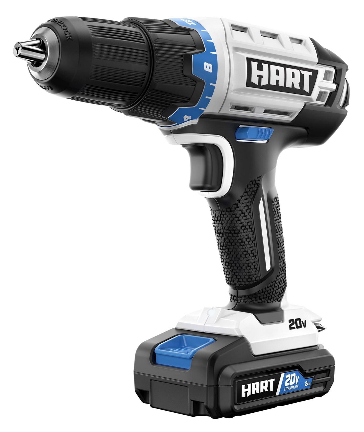 HART 20-Volt 3 Tool Combo Kit (2) HART 20-Volt 2.0Ah Lithium-Ion Batteries, 3 tools