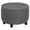 Gray, variant on Round Ottoman Slipcover Ottoman Covers Slipcover Footstool Protector Covers Storage Stool Ottoman Covers Stretch Furniture Protector Machine Washable Gray