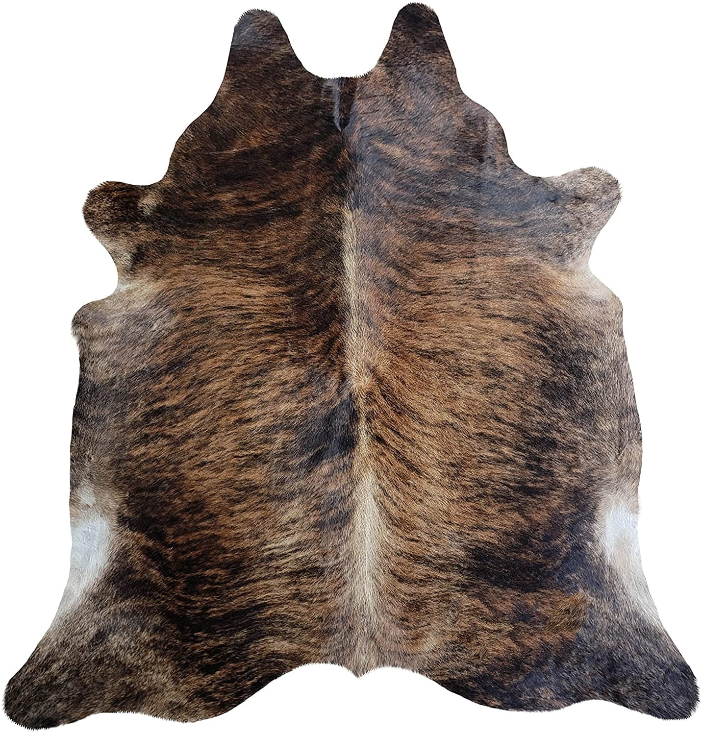 Genuine Dark Brindle Cowhide Rug