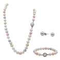 thumbnail image 2 of Set 3 Piezas Collar, Pulsera y Aretes Perla de Mallorca 8mm 45cm | Colores Pasteles, 2 of 5