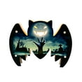 thumbnail image 2 of Halloween Decorations Light up Skull & Bat Wall Mounted Ornaments, 2 of 6