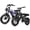 Black+Purple, variant on ESKUTE V100 & V300 Electric Bikes for Teens Adults, 750W–1500W Peak Motor, 28–30+MPH, 48V Removable Battery, Fat Tires, 7-Speed E-Bike with Dual Suspension, Black & Purple, UL2849