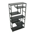 thumbnail image 5 of Household Essentials 6 Tier 65'' Tall Etagere Bookcase, Black Oak, 5 of 7