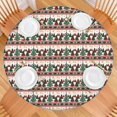 thumbnail image 2 of Multicolor Christmas Tree Pattern Round Fitted Tablecloth with Elastic Edge,Dining Table Cover Waterproof,Outdoor Round Tablecloth for Camping,Dining,Indoor and Outdoor, 2 of 7