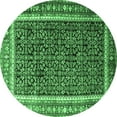 thumbnail image 1 of Ahgly Company Indoor Round Persian Emerald Green Traditional Area Rugs, 7' Round, 1 of 4