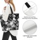 thumbnail image 3 of Disketp Seamless Pattern With Skulls Bolsa Tote Estampada para Mujer, Bolso de Hombro y de Mano para Compras y Viajes, 3 of 8