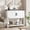 White, variant on DSstyles Farmhouse Entryway Table with 2-Door Cabinet, Wood Console Table with Storage, Coffee Bar Cabinet, Sofa Tables Buffet Sideboard for Kitchen, Hallway, Dining, Living Room, White/Grey