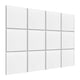 thumbnail image 1 of 12 paneles acústicos insonorizados para pared, decoración de pared, decorativos y únicos. blanco no pegajoso, 1 of 9
