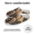 thumbnail image 6 of Fotbe Rustic French Signpost Pattern Women's Fuzzy Curly Fur Memory Foam Loafer Slippers Indoor Outdoor Slippers Winter Home Shoes-35/36, 6 of 7