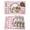 Pink, variant on Easter Bunny Placemats Set of 4, Spring Easter Eggs Chick Floral Purple Check Placemats for Dining Table, Place Mats for Kitchen Tabletop, Waterproof Wipeable Dining Table Mats Set