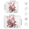 thumbnail image 3 of Gnome Roses Flowers Bike Dish Drying Mat Dish Drainer Rack Mats Water Absorbent Non-Slip Easy Clean Heat Resistant for Kitchen Counter, 3 of 8