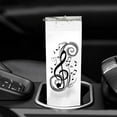 thumbnail image 6 of Music Note Skinny Tumblers with Lids and Straws, Vacuum Insulated Music Teacher Appreciation Gifts Travel Tumbler Cups 20 OZ for Men Women Students, 6 of 6