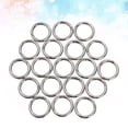 thumbnail image 2 of SHOWERORO 20 Pcs O Shaped Open Jump Rings Charm Attachment Rings Connector for Bags Silver, 2 of 6