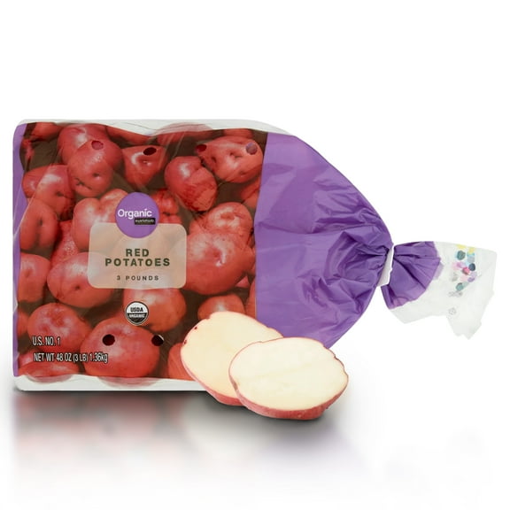 Marketside Organic Red Potatoes Whole Fresh, 3 lb Bag
