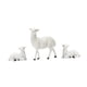 thumbnail image 3 of 3 piezas Estatuas de oveja en miniatura Resina Figura animal artesanía decoración de mesa decorativa para la sala de estar escritorio de, 3 of 9