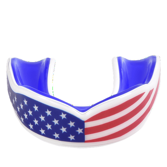 Oral Mart Sports Mouth Guard for Boxing (USA Flag) - Mouth Guard Sports MMA, Boxing, Karate, Football Mouthguard (Adult-Sized)