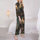thumbnail image 3 of Balery Lotus Leaf Starry Sky Guinea Pig Conjunto de Pijama con Estampado para Mujer, Conjunto de Dos Piezas con Manga Larga, Ropa de Dormir Suave con Bolsillos, Pijamas Cómodos-Medium, 3 of 7