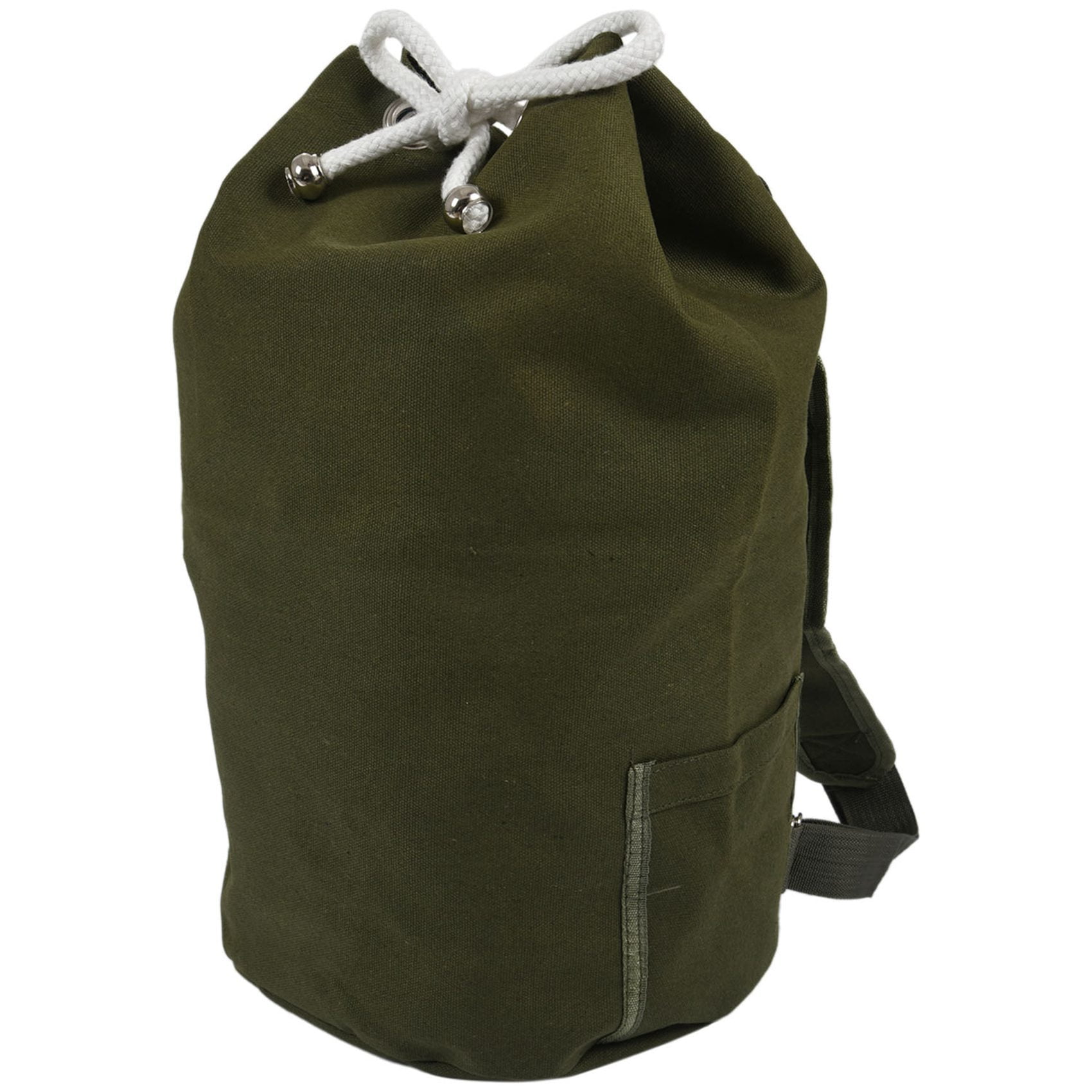 Men Women Backpack Canvas Large Capacity Barrel Outdoor Barrel Bag Satchel Lot 