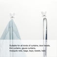 thumbnail image 5 of 5pcs Robe Hooks Zinc Alloy Curtain Wall Mounted DIY Coat Cloth Hanger with Screws White, 5 of 7