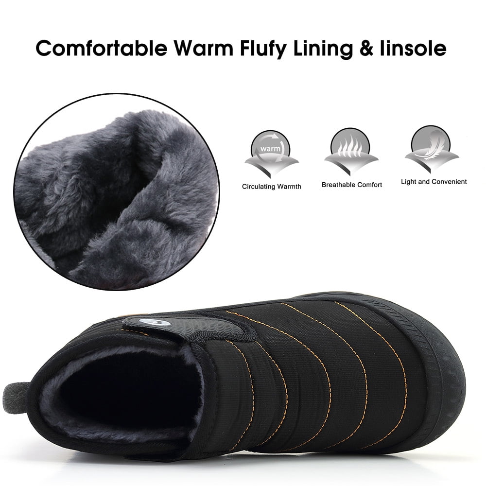 Snow Boots for Men Winter Warm Waterproof Outdoor Hiking Shoes
