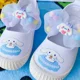 thumbnail image 2 of Sanrios-zapatos de lona con lazo para niños, zapatillas informales de dibujos animados de Anime, Cinnamoroll, Hellokittys, Kuromi, Kawaii, color blanco, 2 of 5