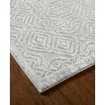 thumbnail image 4 of TOWN & COUNTRY LUXE Maya Medallion Tile Neutral Indoor Area Rug with High-Low Texture, Grey, 9'2"x12'5", 4 of 12