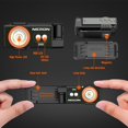 thumbnail image 3 of Linterna NICRON D10 EDC recargable de 500 lúmenes con RGB, 3 of 8
